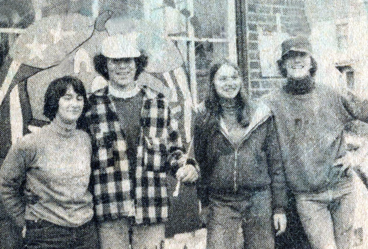 Oct 1973 - Gt Barrington Mass.<br />l. to r. Marianne Panzeri, Peter Smith, Teri Pruhenski, me