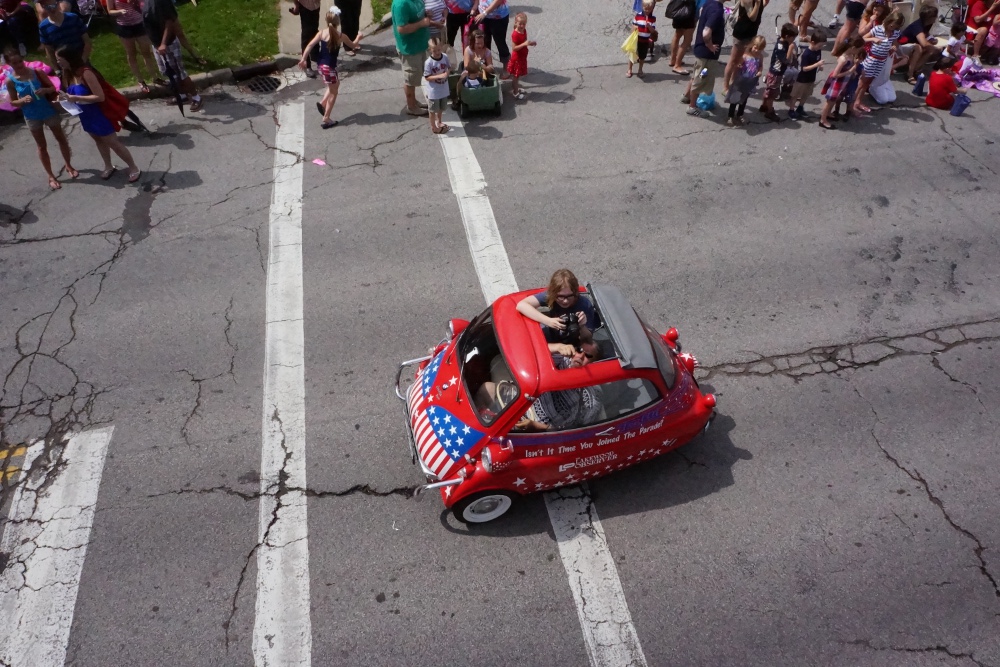 I'd like to see you climbing in and out of this thing.