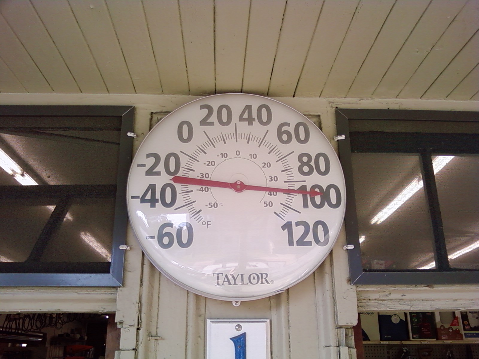 Sept 10, 2013, Lakewood Hardware non-subtle sweat gage.