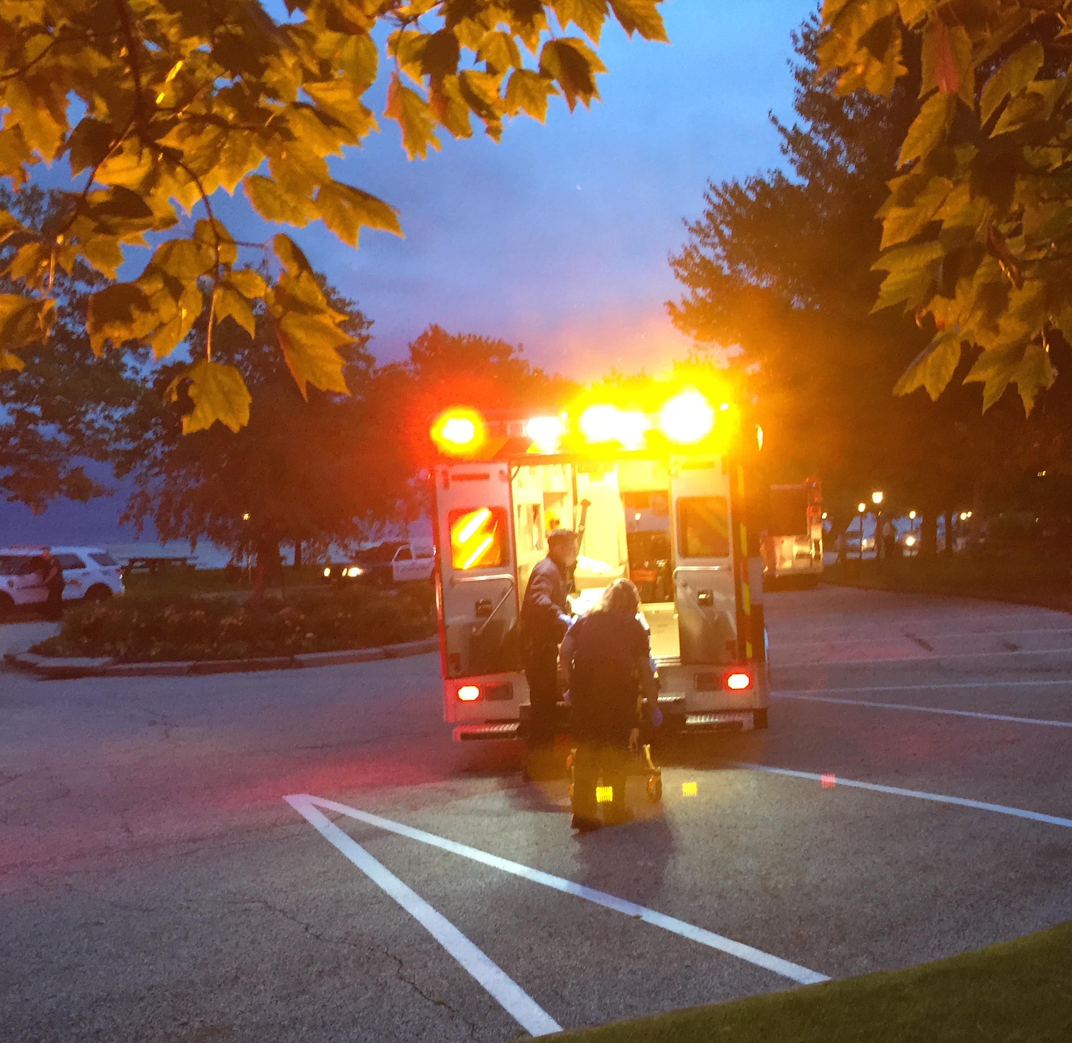 Lakewood EMTs get ready to transfer the men