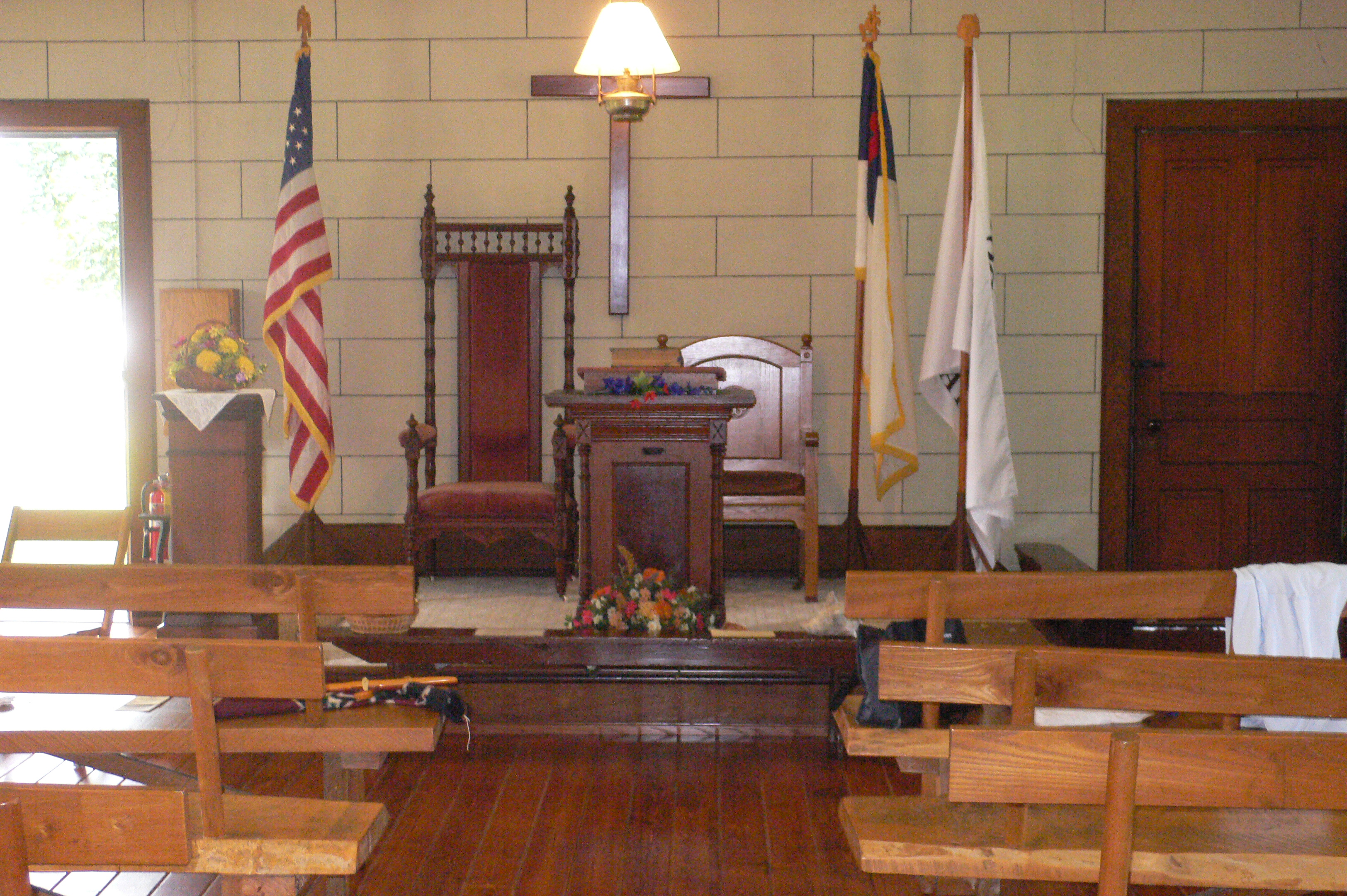 Picture: the interior of the Wyandot Mission Church in Upper Sandusky as it looks today. Photo by  Gary Rice