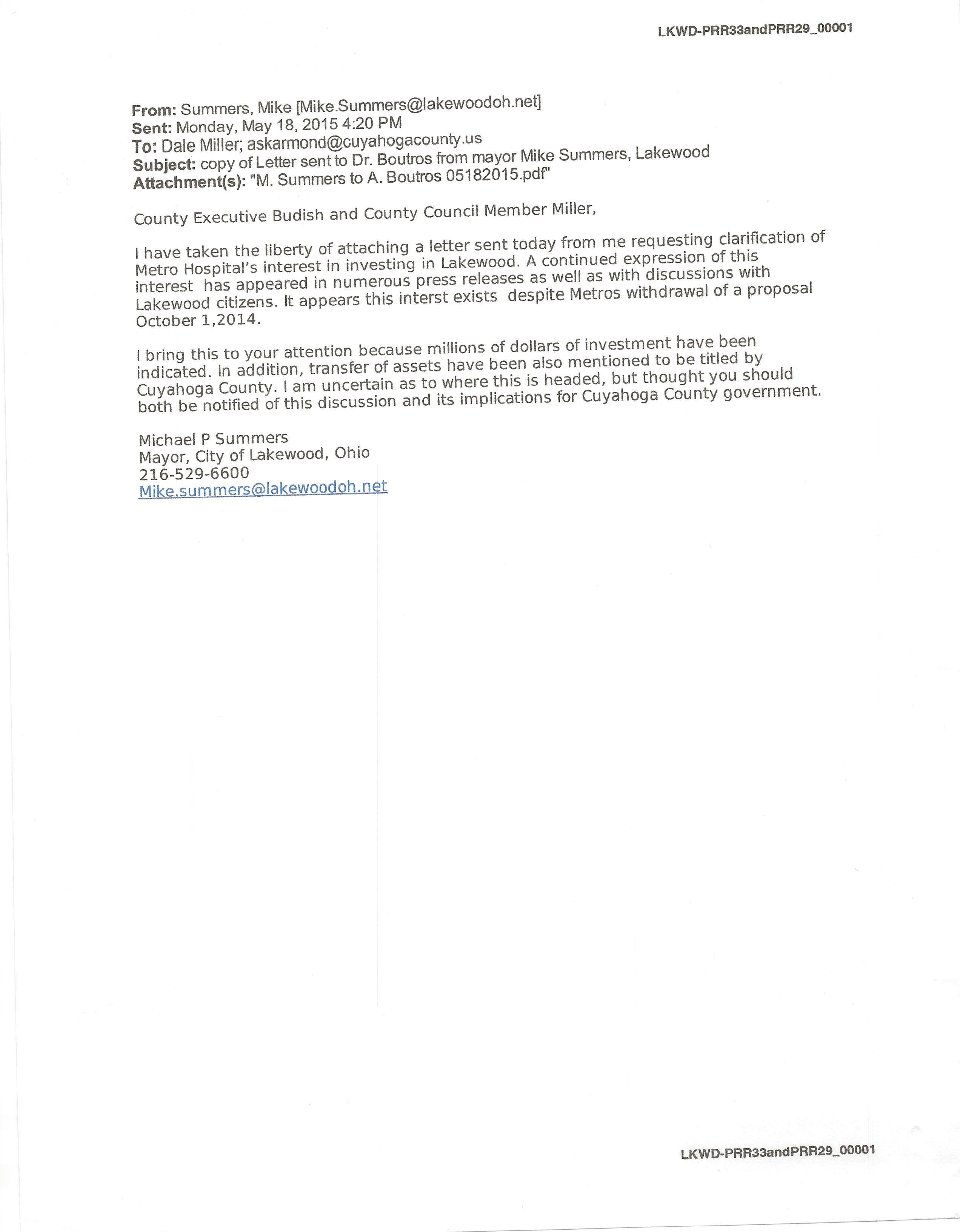 Mayor Email To County Executive 5-18-2015.jpg